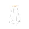 frustum table grande white wood small dub