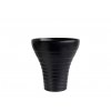 Váza ASA Selection STEPS 26 cm, černá
