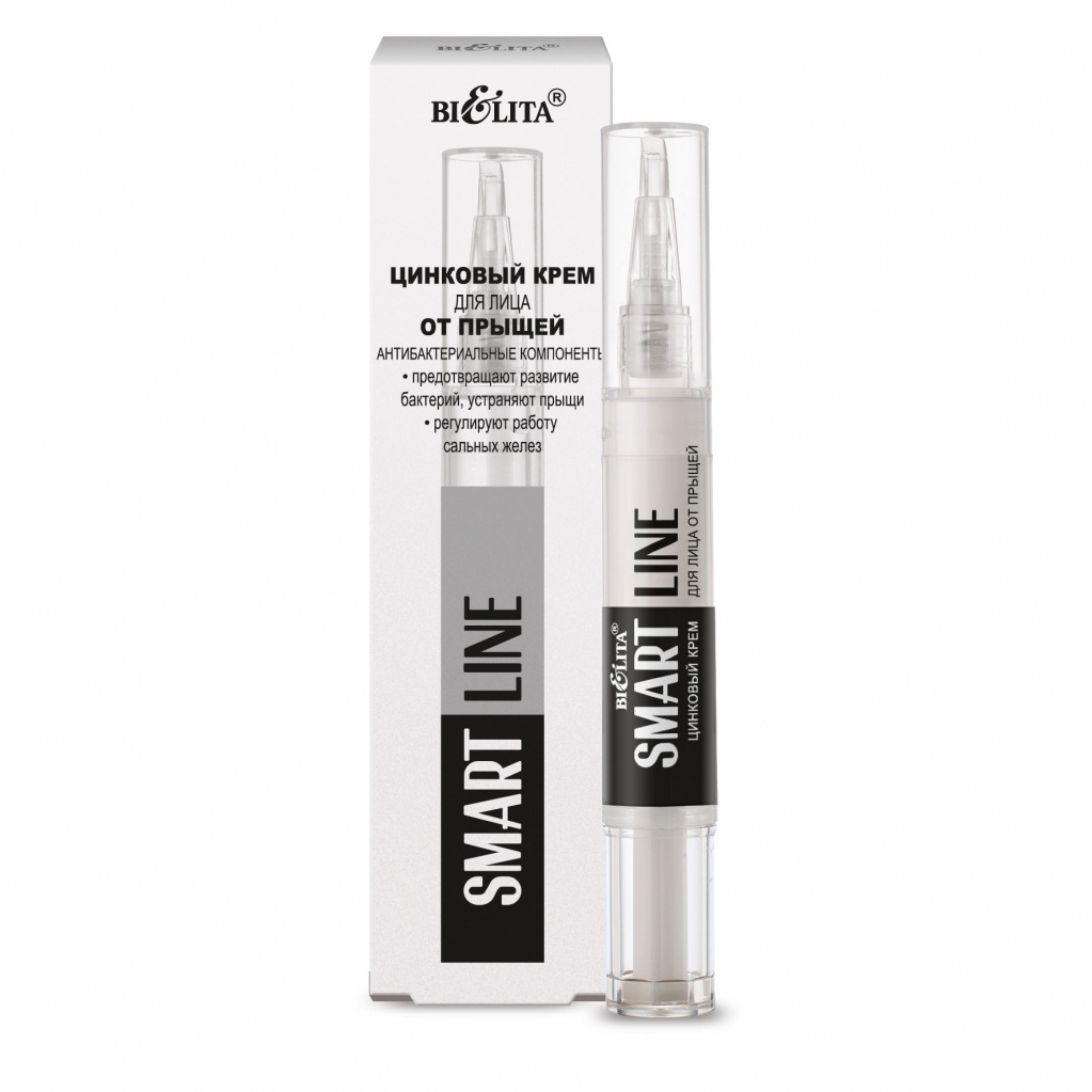 Belita-Vitex Smart Line – Zinkový pleťový krém na akné., 4 ml