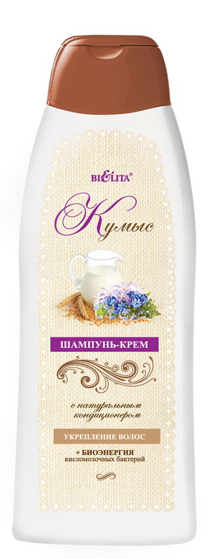 Belita-Vitex Šampon-krém s přírodním kondicionérem "KUMYS"., 500 ml