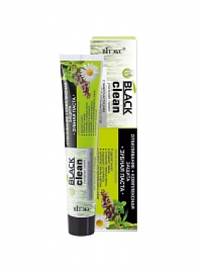 Belita-Vitex Black Clean - zubní pasta bělící s léčivými bylinami, 85 g