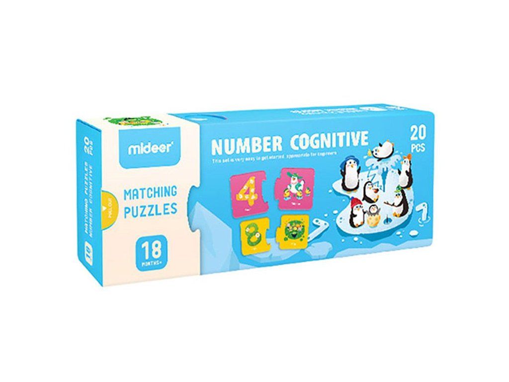 Dětské puzzle s produktem Čísla srovnávací puzzle 20 dílků