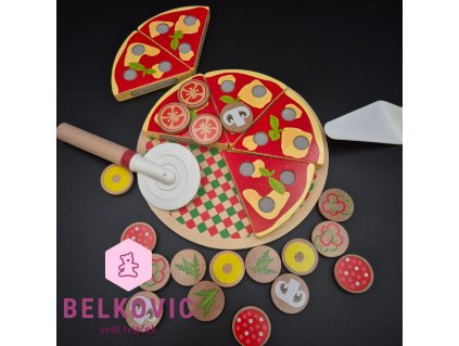 Dřevěná pizza sada Playtive
