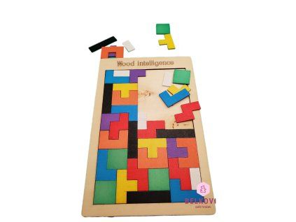 Dřevěný tetris pro děti