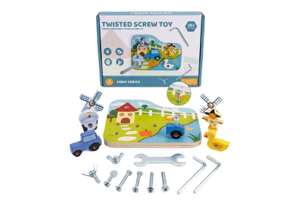 Twisted screw toy