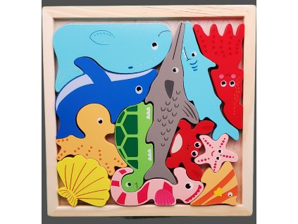 Dřevěné skládačky (6 variant)