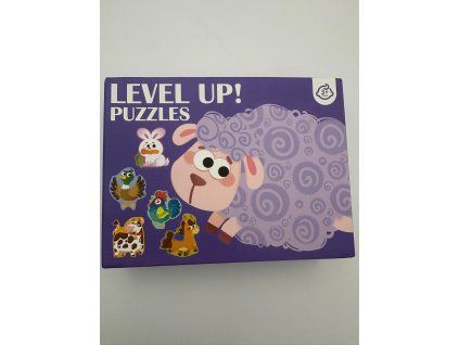 Dětské puzzle Zvířátka ze statku – Level Up! (Sada 3+)
