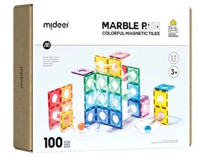 Magnetická kuličková dráha Mideer se 100 dílky
