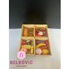 Dřevěná sada potravin