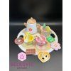 Čajový set s kytičkou – doplněk do dětské kuchyňky