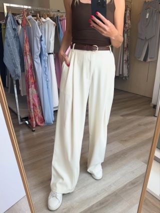 Tyto kalhoty jsou bomba! Krémová a hrášková barva, velikosti S/M/L, 890 Kč