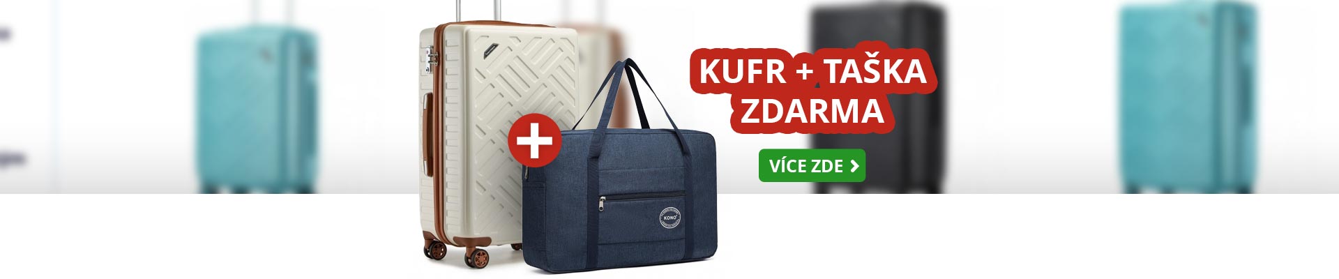 Kufr + taška zdarma