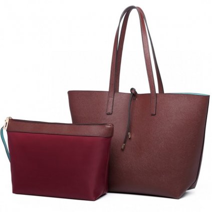 14264 kabelka shopper oboustranna tote kavova