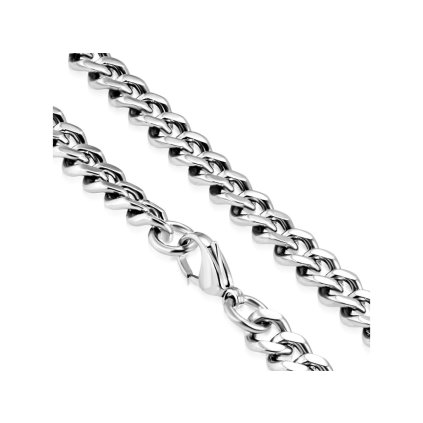 Oceľová pánska retiazka v striebornej farbe Zain II.