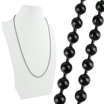 Retiazka z chirurgickej military- čierna  2 mm 60 cm - Quentin