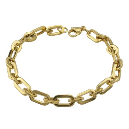 Náramek z chirurgické oceli ve zlatém provedení - Marcus