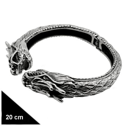 Náramek Drak - Obručový z chirurgické oceli