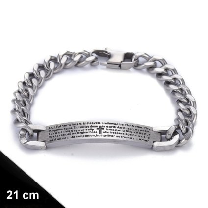 Náramek Guardian - chirurgická ocel, modlitba