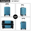 21860 2 set kufru rodinny plastovy cestovni modry
