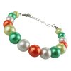 Dámský náramek z voskových perel barevném provedení