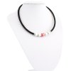 Náhrdelník červeno biely