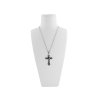 Oceľová retiazka s príveskom kríž so srdcom