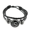 Pánsky náramok z eko kože s písmenom B