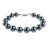 Perlový náramok modrý Shell perly 10 mm - Cameron