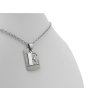 Dámska oceľová retiazka s príveskom písmeno E