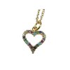 Retiazka s príveskom srdiečko v zlatom prevedení
