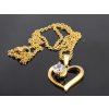 Retiazka s príveskom zlaté srdce s očkom