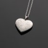 13802 retiazka so srdcovym medailonom kvety strieborny