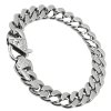 Stříbrný náramek Eliot z chirurgické oceli - 22 cm