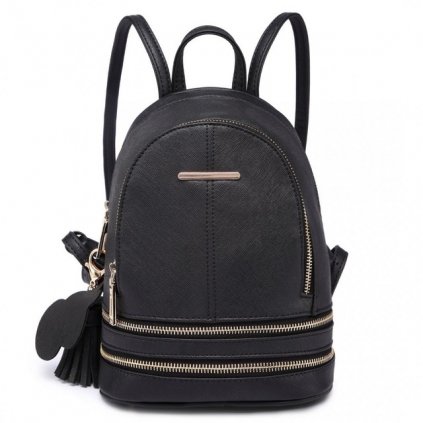 15809 ruksak mini stylovy eko kozeny cierny