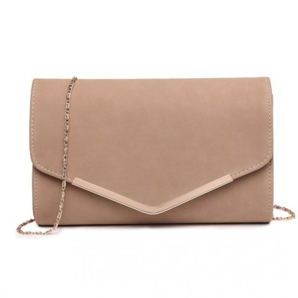 17825 kabelka semisova listova clutch bezova