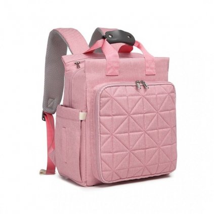 MAMA ruksak - na baby výbavu ružový