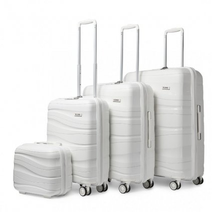 29600 rodinny cestovny set kufrov s kozmetickym kufrikom biely