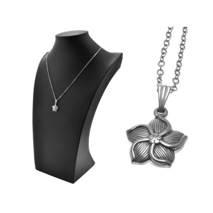 Dámska retiazka s príveskom kvet z ocele