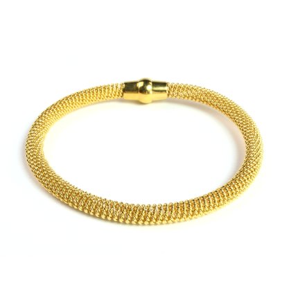 3231 2 damsky ocelovy naramok zlaty kayla