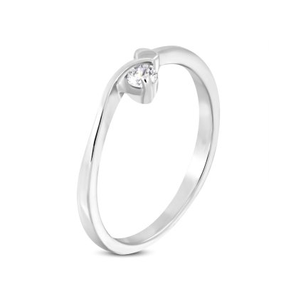 Dámsky prsteň z chirurgickej ocele so srdiečkom/Prstene z chirurgickej ocele