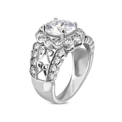 Honosný prsteň z chirurgickej ocele Claudia/Prstene z chirurgickej ocele