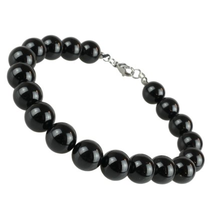 Náramok z čierneho Achátu 10 mm - Elian