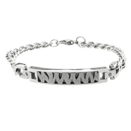 Náramok z chirurgickej ocele strieborný Luke II.
