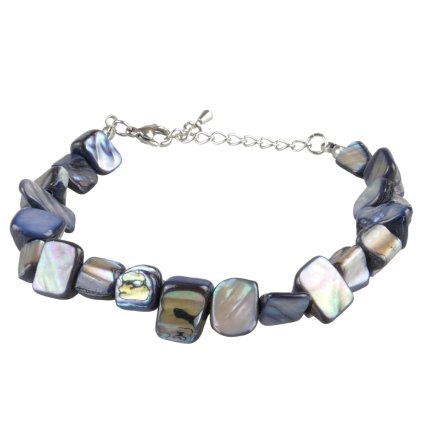 Náramok z morskej perlete - modrý - Ellianna