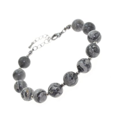 Náramok z polodrahokamu Jaspis Fancy