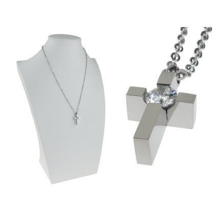 Oceľová retiazka s príveskom kríž s očkom Anabelle