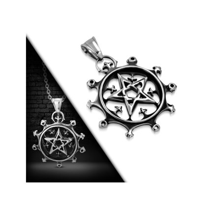 Pánska retiazka s okrúhlym príveskom s Dávidovou hviezdou