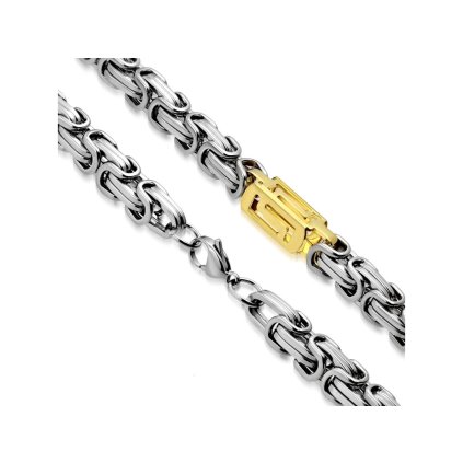 Pánska retiazka z chirurgickej ocele kráľovský vzor Darius II.