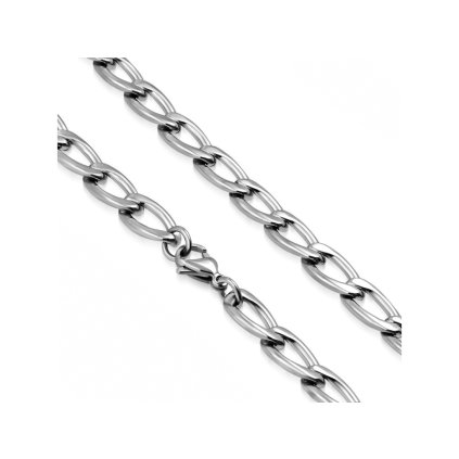 Pánska retiazka z chirurgickej ocele v striebornej farbe Amon III.