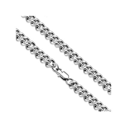 Pánska retiazka z chirurgickej ocele v striebornom prevedení Simon